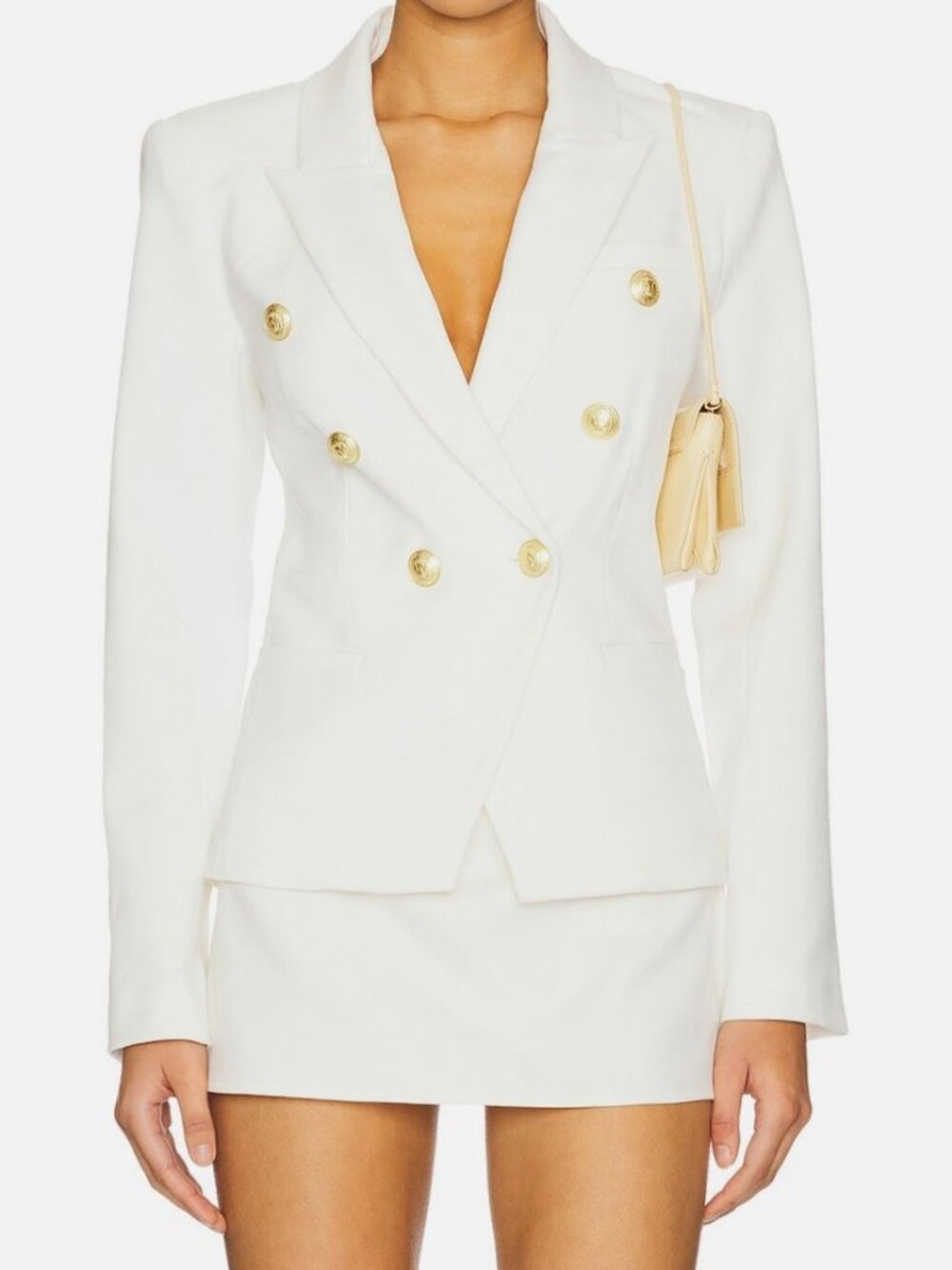 L'Agence Women's White Marie Blazer Size 00